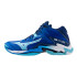 Chaussures Volley-ball Mizuno de Wave Lightning Z8 Mid Blue