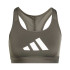 Brassiere de sport adidas Femme Powerreact Big Logo Graphic Olive Green