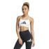 Brassiere de sport Fitness adidas Femme by Aeroreact Big Logo Graphic White