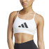 Brassiere de sport Fitness adidas Femme by Aeroreact Big Logo Graphic White