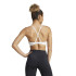 Brassiere de sport Fitness adidas Femme by Aeroreact Big Logo Graphic White