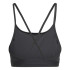 Brassiere de sport Fitness adidas Femme by Aeroreact Big Logo Graphic Noir