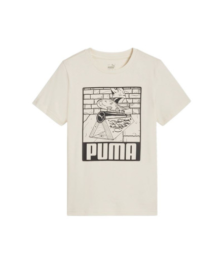 T-shirt Enfant Puma Essentials+ Mid 90S Graphic White
