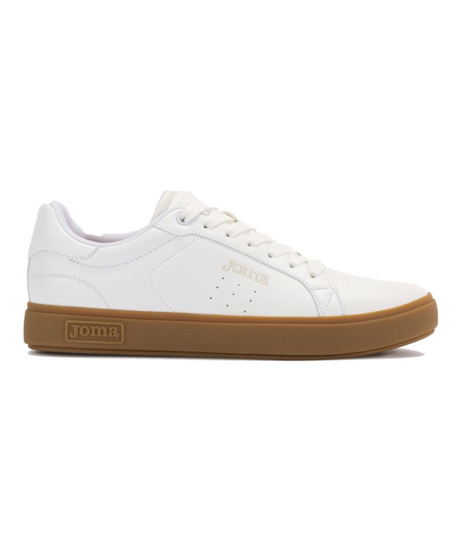 Chaussures Joma Classique 2425 Blanc Marron Femme