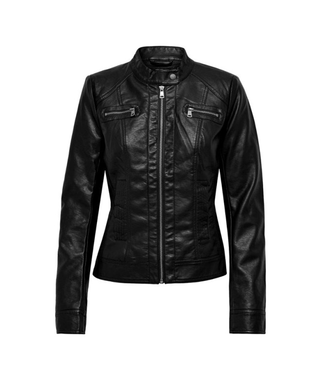 Veste Only Onlbandit Faux Leather Biker Noir Femme