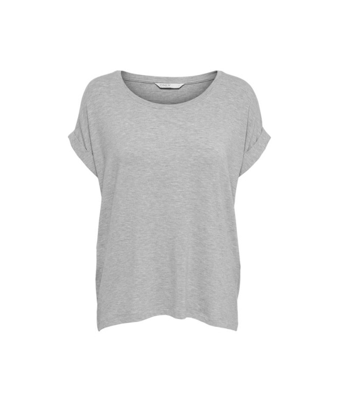 T-shirt Only moster S/S Light Gris Femme