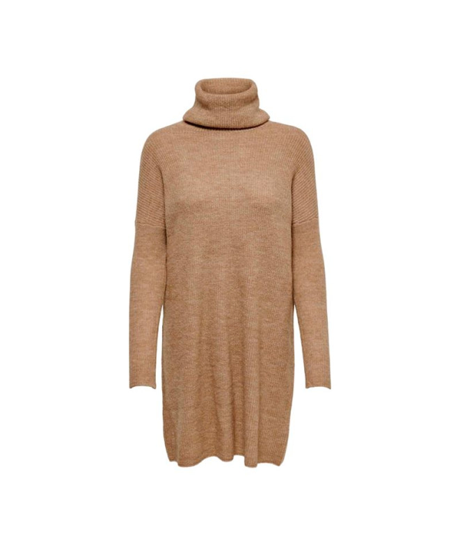 Robe Only jana Cowlnck Wool Indian Tan Femme
