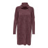 Robe Only jana Cowlnck Wool Rosa Brown Femme