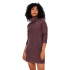 Robe Only jana Cowlnck Wool Rosa Brown Femme