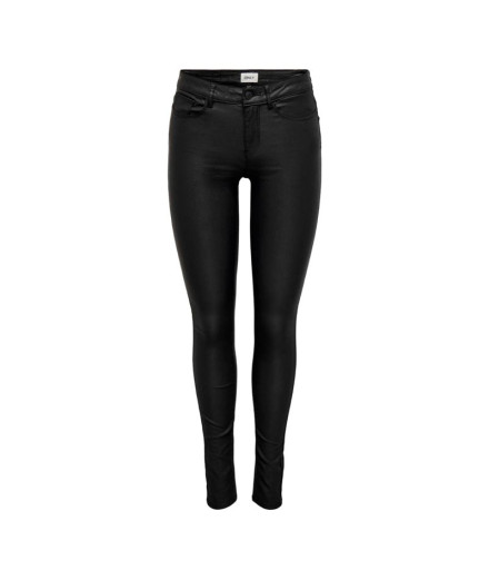 Pantalon Only Onlanne K Taille Mi Haute en Noir Femme
