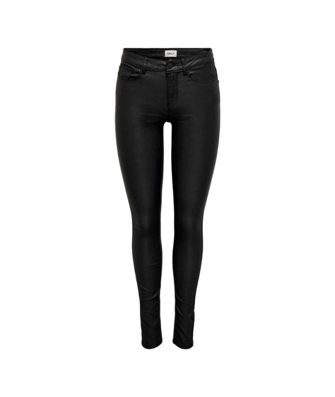 Pantalon Only Onlanne K Taille Mi Haute en Noir...