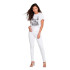 Pantalon Only blush MidRw Ank Rea0730 Blanc Femme