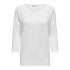 T-shirt Only glamour 3/4 Cloud Dancer Femme
