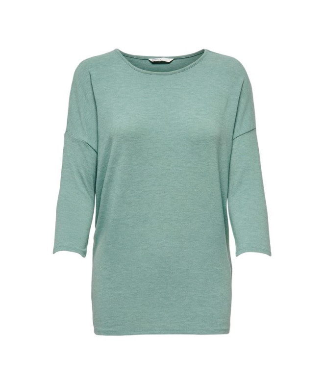T-shirt Only glamour 3/4 Chinois Vert Femme