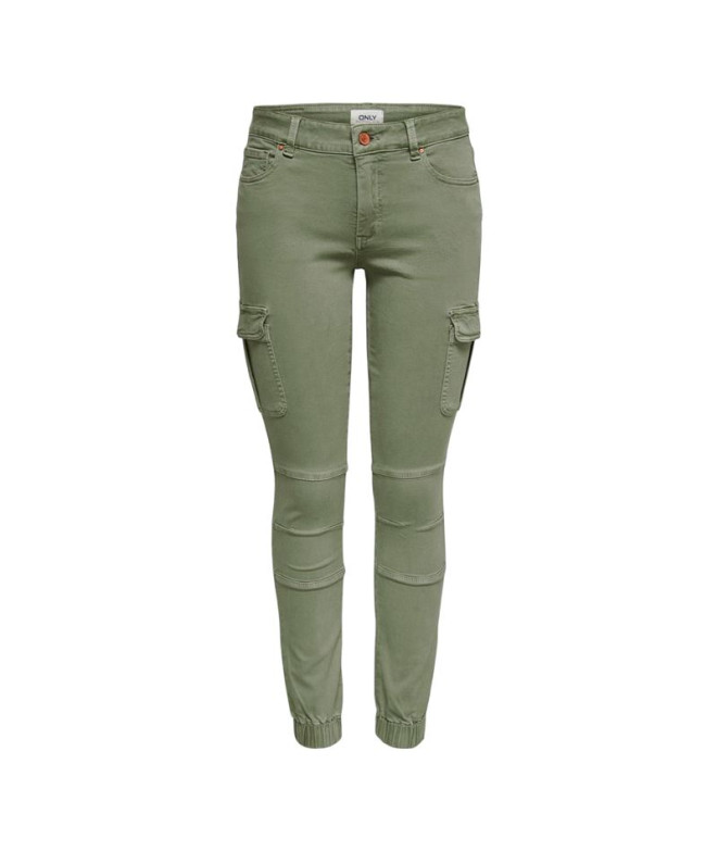 Pantalon Only missouri Reg Ank Cargo Oil Green...