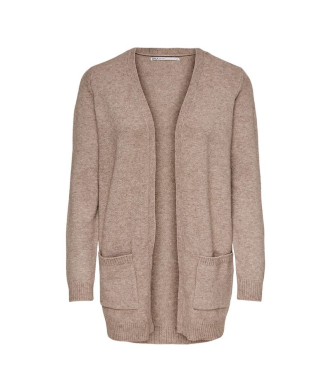 Sweat Only Onllesly Open Cardigan Beige Femme