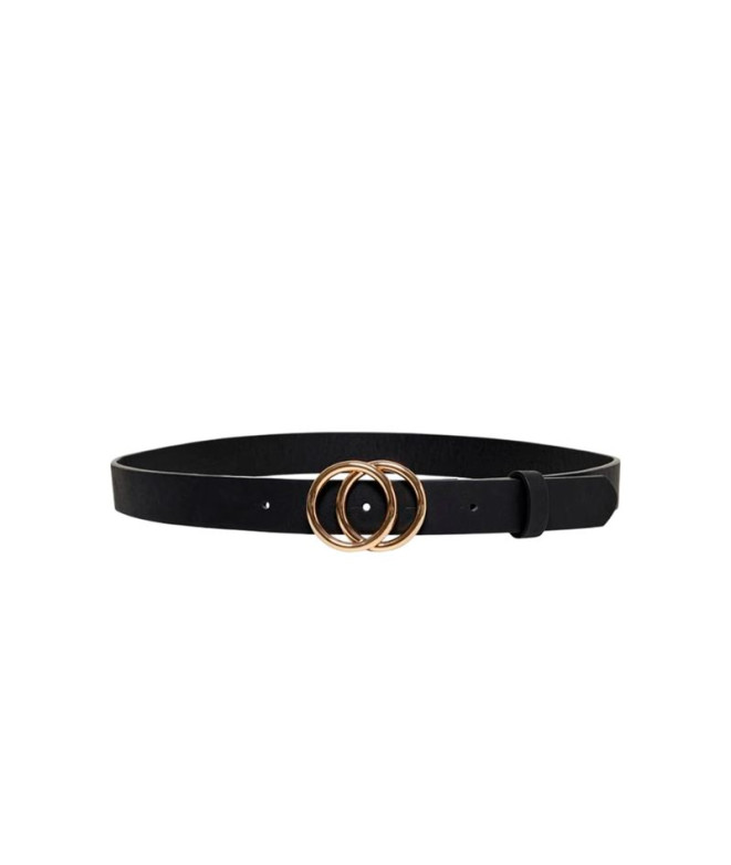 Ceinture Only rasmi Faux Leather Jeans Noir Femme