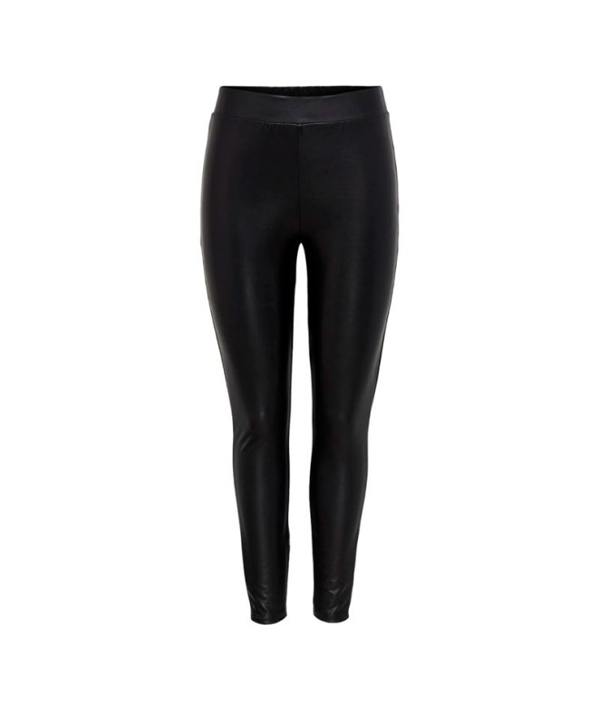 Pantalon Only cool Coated Noir Femme