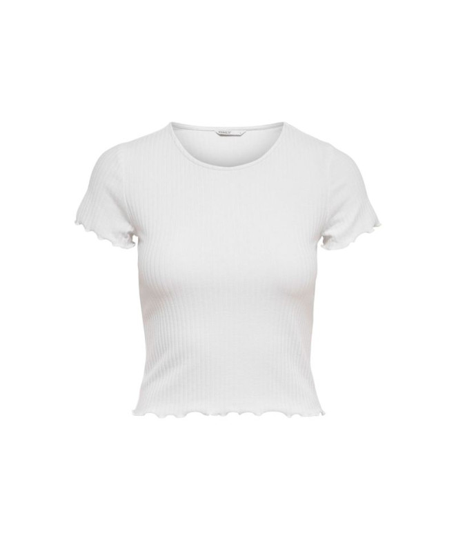 T-shirt Only Onlemma Blanc Femme