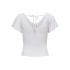 Sweat Only lis S/S Back Eggnog Femme