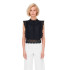 T-shirt Only karo S/L Lace Noir Femme