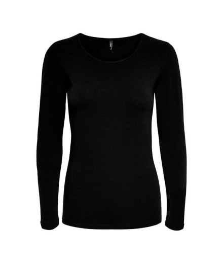 T-shirt Only live Love O Noir Femme