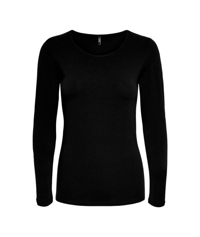 T-shirt Only live Love O Noir Femme