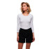 T-shirt Only live Love O Blanco Femme