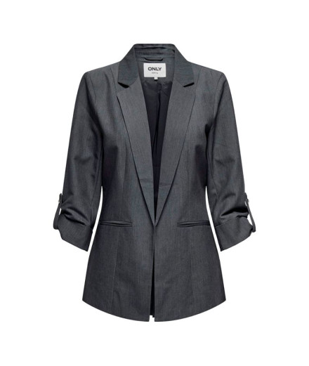Veste Only lkayle-Orleen Blazer 3/4 Gris moyen Mélange Femme