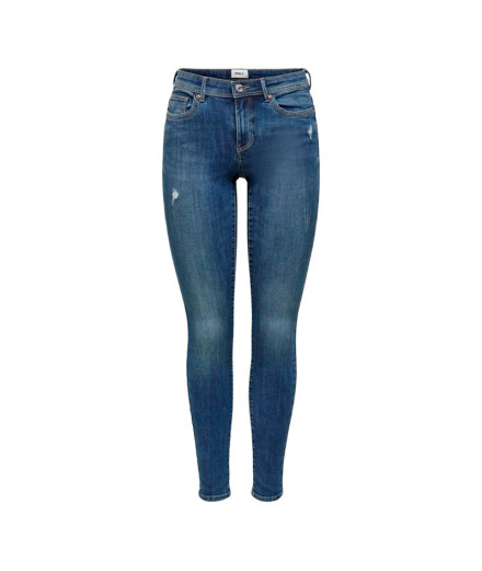 Pantalon Only wauw Mid Skinny Bj114-3 Medium Blue Denim...