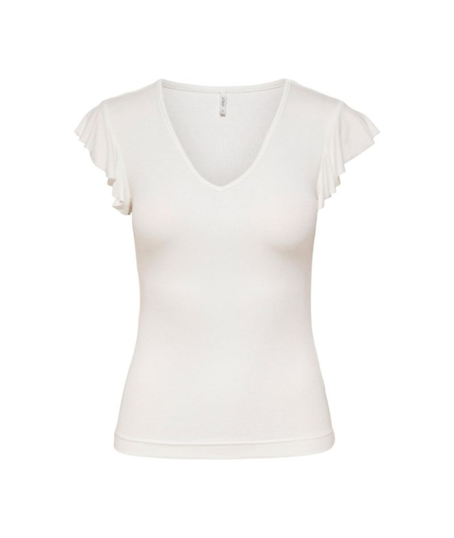 T-shirt Only Onlbelia Cap Sleeve Cloud Dancer...