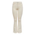 Pantalon Only blush Mid Flared Dot019 Ecru Femme