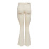 Pantalon Only blush Mid Flared Dot019 Ecru Femme