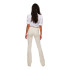 Pantalon Only blush Mid Flared Dot019 Ecru Femme
