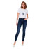 Pantalon Only ana Mid Skinny Dark Medium Blue Denim Femme