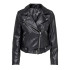 Veste Only vera Faux Leather Biker Black Femme
