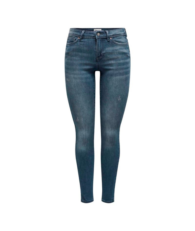 Pantalon Only wauw Mid Bj777 Blue Black Denim...