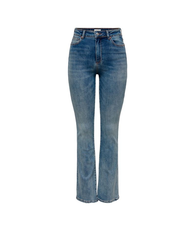 Pantalon Only mila Flared Bj139 Medium Blue...