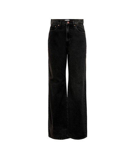 Pantalon Only espoir Ex Wide Rea129 Black Denim Femme