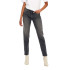 Pantalon Only emily Stretch St Ak Cro614 Dark Grey Denim Femme