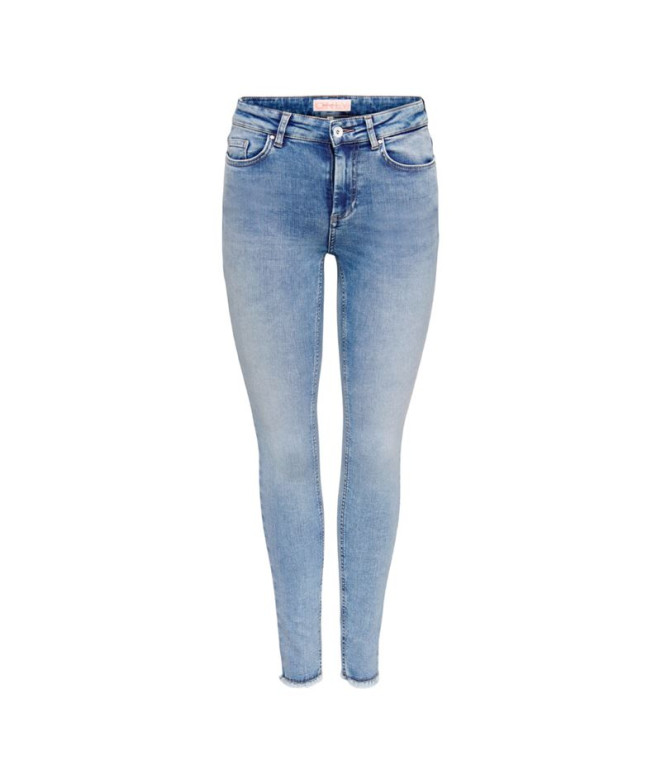 Pantalon Only Onlblush Mid Medium Blue Denim Femme