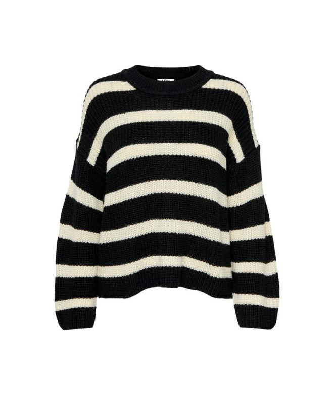 Sweat Only Jdyjusty tripe Noir Femme