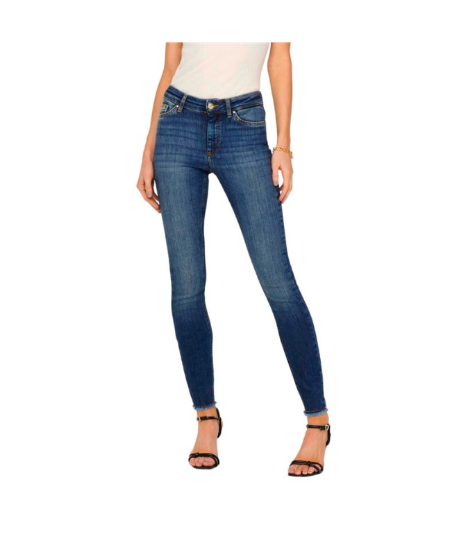 Pantalon Only blush MidAnk Rea194 Medium Blue...