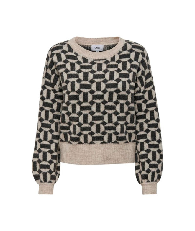 Sweat Only geo Life Oatmeal Femme