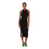 Robe Only Onlbelfast S/L Midi Dress Jrs Noos Noir