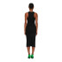 Robe Only Onlbelfast S/L Midi Dress Jrs Noos Noir