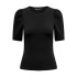 T-shirt Only Onllive Love 2/4 Puff Black Femme