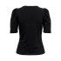 T-shirt Only Onllive Love 2/4 Puff Black Femme