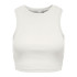 T-shirt Only Onlvilma Cropped Cloud Dancer Femme