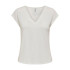 T-shirt Only Onlfree Life Mod.V-Neck Cloud Dancer Femme